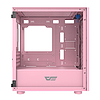 hálós számítógépház Darkflash DLM21, rózsaszín (DLM21 Mesh Pink)