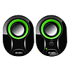 Hangszórók SVEN 290, 5W USB, fekete-zöld (SV-015657)