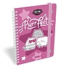 Határidőnapló 2026 LIZZY CARD B/6 heti spirálozott gumis Kittok purrfect