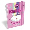 Határidőnapló 2026 LIZZY CARD B/6 heti spirálozott gumis Lollipop happy color