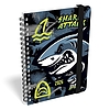 Határidőnapló 2026 LIZZY CARD B/6 heti spirálozott gumis Shark attack