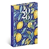 Határidőnapló 2026 mágnessel záródó REALSYSTEM 110x160mm heti sárga lapos Lemons