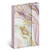 Határidőnapló 2026 mágnessel záródó REALSYSTEM 110x160mm heti sárga lapos Pink marble