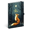 Határidőnapló 2026 REALSYSTEM 130x210 mm 2 hét oldalpáronként sárga lapos Fox