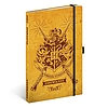 Határidőnapló 2026 REALSYSTEM 130x210 mm 2 hét oldalpáronként sárga lapos Harry Potter - Hogwarts