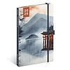 Határidőnapló 2026 REALSYSTEM 130x210 mm 2 hét oldalpáronként sárga lapos Japan