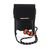 Hello Kitty bőr rejtőzködő Kitty zsinór - telefon táska fekete (HKOWBPSCKEK)