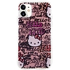 Hello Kitty IML Tags Graffiti tok iPhone 11 / Xr telefonhoz - rózsaszín