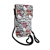 Hello Kitty Leather Tags Graffiti Cord - Crossbody telefontáska bézs (HKOWBHDGPTE)