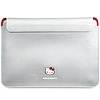 Hello Kitty PU fém logós tok 14"-os laptophoz - ezüst