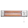 Home FK 24 falra szerelhető elektromos karccsöves fűtőtest, 600W/1200W, IPX4 védelem, ezüst