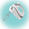 Home HG KM 18 kézi mixer, teljesítmény 250 W, 5 sebességfokozat, TURBO fokozat, habverő és dagasztó karok, fehér
