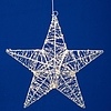Home KAD40 csillag fém dekoráció, 320db melegfehér micro LED, fém kivitel, 5m tápkábel, adapteres tápellátás, beltéri kivitel