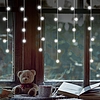 Home KAF 50C LED/WH LED-es fényfüggöny, 0,81 m / 50 db hidegfehér LED, fehér vezeték, álló fényű, hálózati adapter, beltéri kivitel