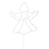 HOME KID501BWW LED-es angyal ablakdísz, 33x30 cm, 35 db melegfehér LED, időzítő, elemes tápellátás, beltéri kivitel