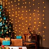 Home KIN 126C/WW LED-es fényfüggöny, 0,9x1,4 m / 126 db melegfehér LED, fehér vezeték, állófényű, hálózati adapter, beltéri kivitel