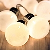 Home LP 20/WW LED-es villanykörte fényfüzér, 9,5 m / 20 db melegfehér LED, villanykörte búra, állófényű, átlátszó vezeték, adapter, kül- és beltéri kivitel