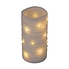 Home MLF 26/WW micro LED-es fényfüzér, 2 m / 20 db melegfehér micro LED, állófényű, átlátszó vezeték, időzíthető, gombelemes, lapos elemtartó, beltéri kivitel
