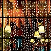 Home MLF 400/WH micro LED-es fényfüggöny, 2x2 m / 400 db hidegfehér micro LED, átlátszó vezeték, hálózati adapter, kül- és beltéri kivitel