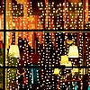 Home MLF 400/WW micro LED-es fényfüggöny, 2x2 m / 400 db melegfehér micro LED, átlátszó vezeték, hálózati adapter, kül- és beltéri kivitel