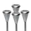 Home MX 811/4 napelemes kerti lámpa szett, 4 db, 1 db LED, fém, üveg és műanyag, automatikus