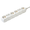 Home NV 18-3/WH/1,5 hálózati elosztó, 3 m, H05VV-F 3G1,5 mm2 kábel, IP 20 kivitel, 4 védőérintkezős és 4 euro aljzat, max. 3500W, fehér