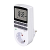 Home TD 011 digitális beltéri időzítő óra, napi 10 program, 15 féle napkombinációban, heti ismétlés, beépített memóriavédelem, 250 V, 3680 W
