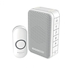 Honeywell Home DC313N vezeték nélküli csengő, 150m hatótáv, 6 dallam, LED jelzőfény, IP55 nyomógomb, elemes tápellátás