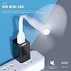 Hordozható USB ventilátor 5V - Techsuit (TUF1) - rózsaszín (KF2327090)