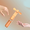 Hordozható ventilátor 2000 mAH USB - Techsuit (HZ001) - Fehér (KF2331260)