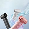 Hordozható ventilátor 3600 mAh digitális kijelzővel - JisuLife (Life9) - szürke (KF2331361)