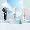 Hordozható ventilátor USB-porttal és 4 sebességfokozattal - Techsuit (G10) - fehér (KF2327233)