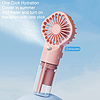 Hordozható ventilátor USB-porttal és 4 sebességfokozattal - Techsuit (G10) - fehér (KF2327233)