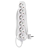 Hosszabbító 1,4 m / 6 aljzat / fehér / PVC / 1 mm2 (P0621)