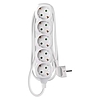 Hosszabbító 2 m / 5 aljzat / fehér / PVC / 1 mm2 (P0522)