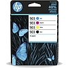 HP 6ZC73AE No.903 Multipack Bk C M Y tintapatron eredeti (T6L87AE + T6L91AE + T6L9511A + T6L99AE) utódja a HP 3HZ51-nek