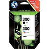HP CN637EE No.300 Multipack Black + Color tintapatron eredeti (CC640E + CC643E)