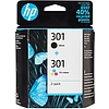 HP N9J72AE No.301 Multipack Black + Color tintapatron eredeti (CH561E + CH562EE, (J3M81AE utódja))