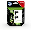 HP X4D37AE No.302 Multipack Black + Color tintapatron eredeti (F6U65AE + F6U66AE)