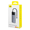 Hub 10in1 Baseus Metal Gleam II Series, USB-C - 1xHDMI, USB-A 10 Gbps, USB-C, 2xUSB-A, Ethernet RJ45, SD/TF kártya, mini jack 3,5 mm, USB-C PD (B00061800813-00)