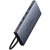 Hub 13in1 Baseus PortalJoy USB-C HDMI+DP+VGA+C+USB+PD+RJ45+SD/TF+3,5 mm szürke (B00053002811-01)