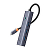 Hub 5w1 Baseus UltraJoy 5 portos, 1xHDMI4K@30Hz + 4xUSB 3.0 szürke (B00052809813-00)