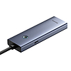 Hub Baseus UltraJoy Series Lite 4 portos USB-USB 3.0*3+RJ45*1+USB-C 5V szürke (B0005280B811-12)