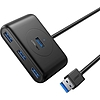 Hub Ugreen CR113 USB-4x USB 3.0 5Gbps, 1m fekete (20291)