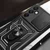 Hybrid Armor Camshield állvánnyal és kameravédővel Samsung Galaxy A36 készülékhez - fekete