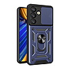 Hybrid Armor Camshield állvánnyal és kameravédővel Samsung Galaxy S25 Edge-hez - kék