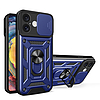 Hybrid Armor Camshield iPhone 16 tok kameravédővel és állvánnyal - kék