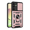 Hybrid Armor Camshield tok kameravédővel és fémgyűrűvel Samsung Galaxy A16 / A16 5G-hez - rózsaszín