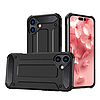 Hybrid Armor iPhone 16 Plus tok - fekete