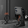 Hybrid Armor trendi MagSafe-fel töltött iPhone 16 Plus-tok - fekete